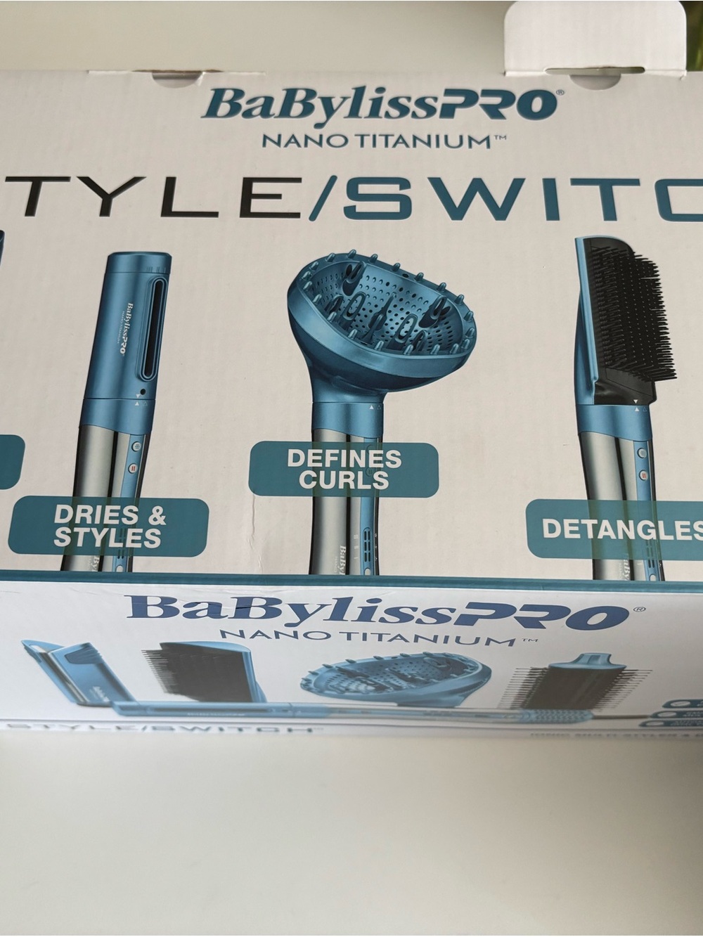 BaBylissPRO Nano Titanium Blue Styling Tool Set